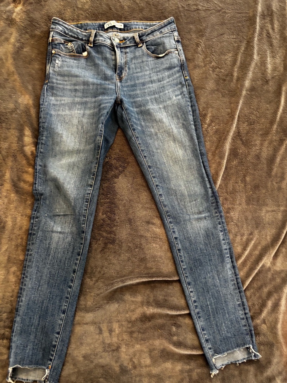 Zara Skinny Jeans in Medium Blue Wash